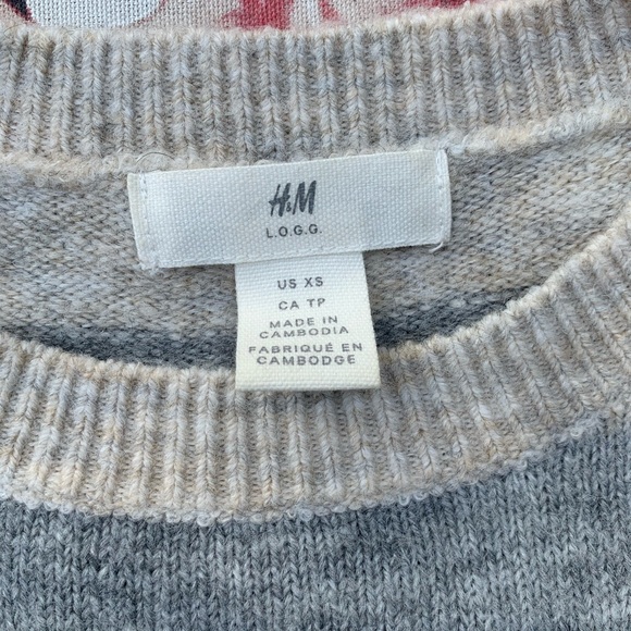 H&M Color block Striped sweater size XS - Picture 3 of 5